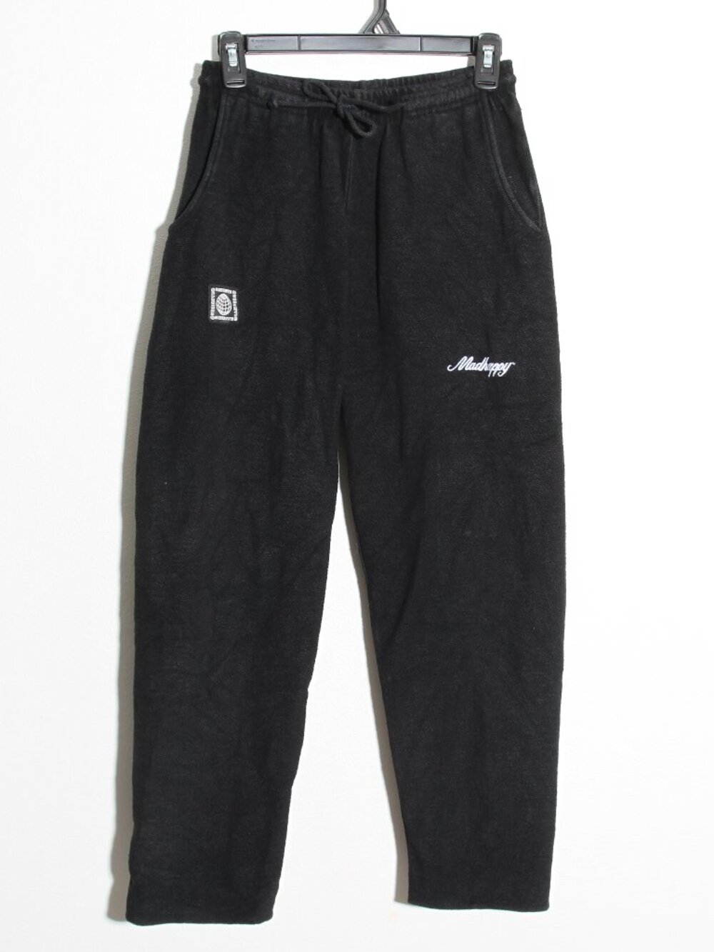 Madhappy Limited Edition French Terry Sweatpants Black Cotton Pull-On Size XS